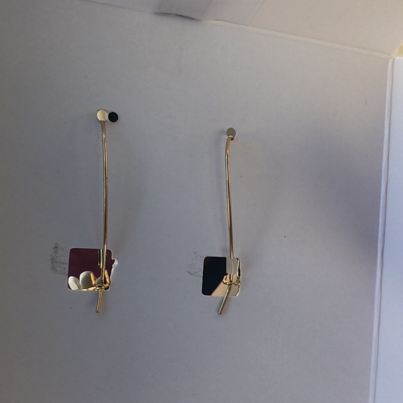 NEW Betsey Johnson Rhinestone Floral Skelton Hoop Earrings/For Halloween - Picture 12 of 16